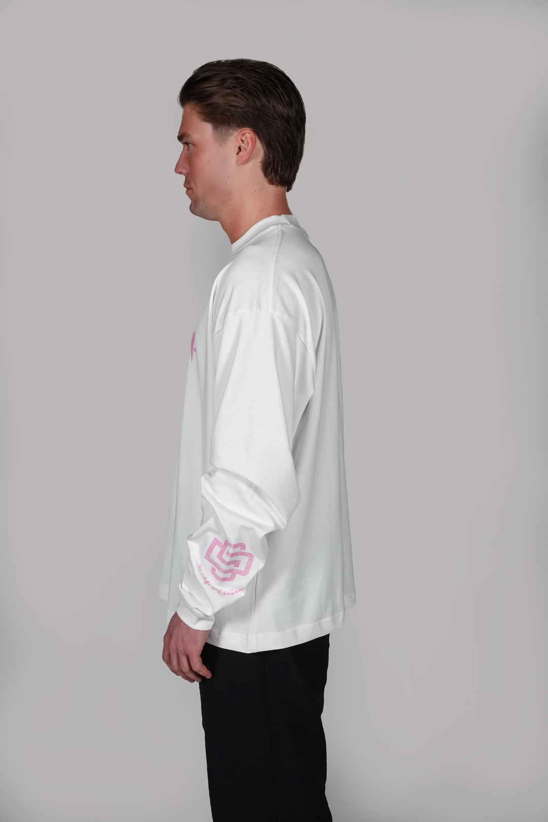 SELF VISION LONGSLEEVE T-SHIRT - WHITE