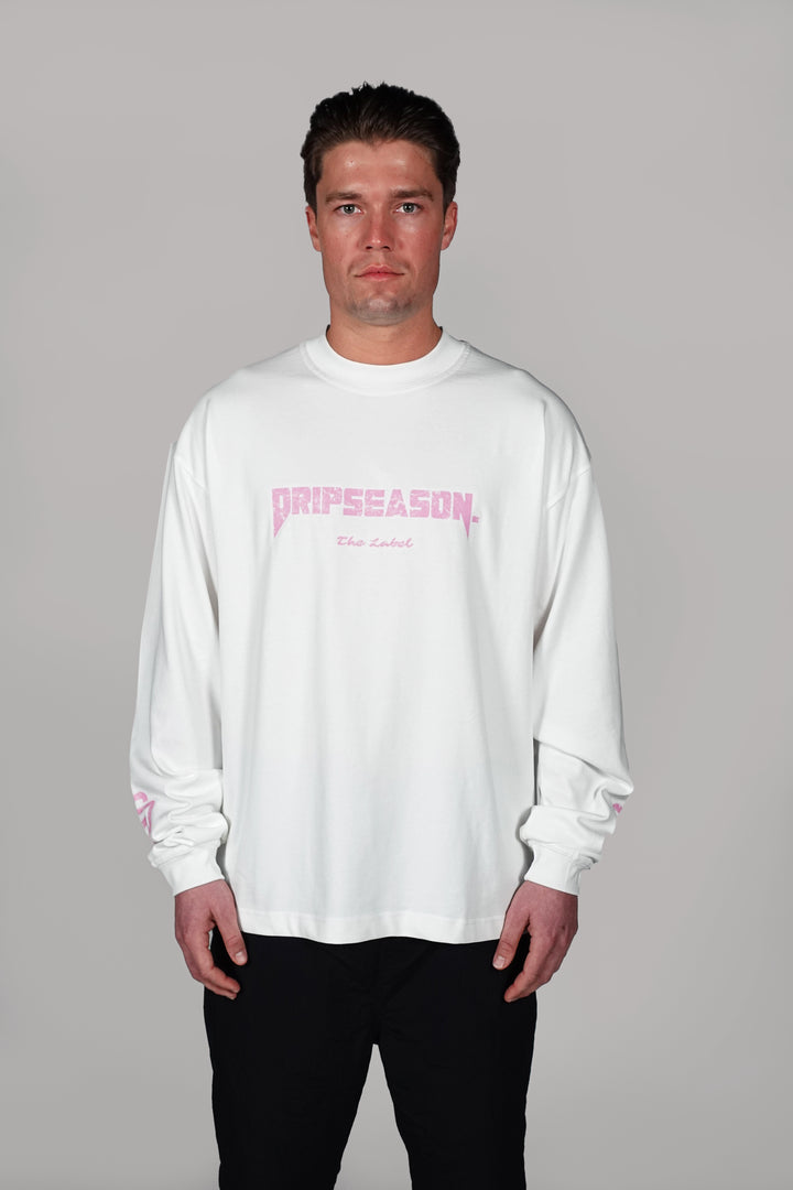 SELF VISION LONGSLEEVE T-SHIRT - WHITE