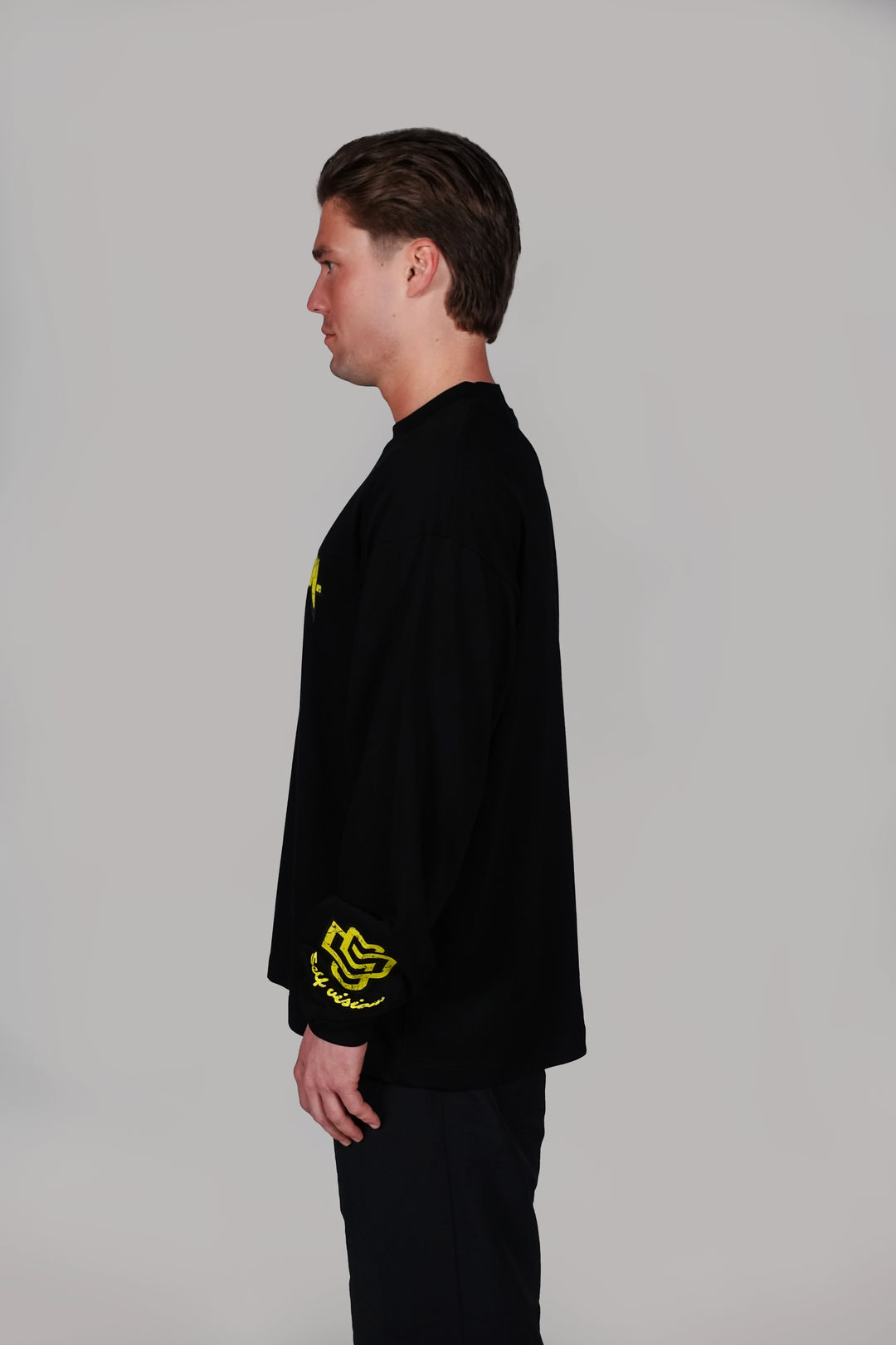 SELF VISION LONGSLEEVE T-SHIRT - BLACK