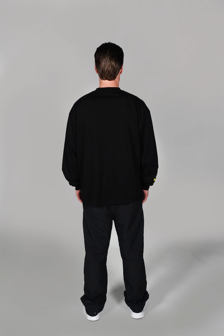 SELF VISION LONGSLEEVE T-SHIRT - BLACK