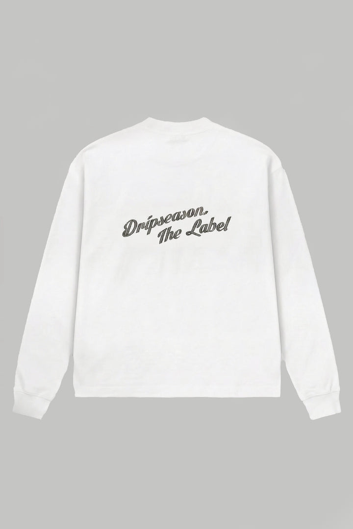 330 GSM UNSPOKEN POWER LONGSLEEVE T-SHIRT -  WHITE